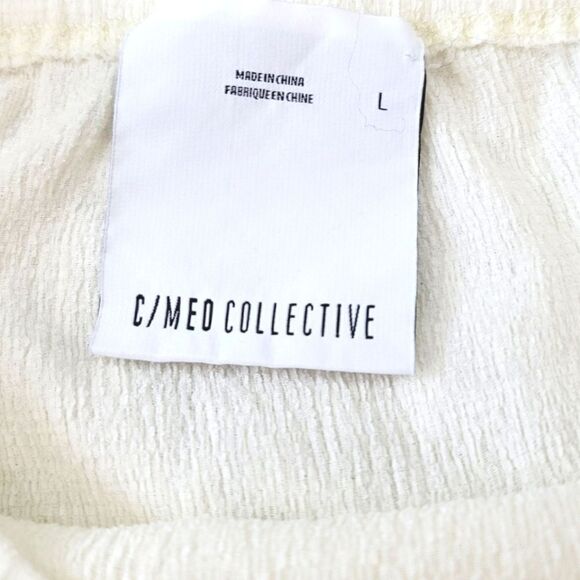 C/meo Collective Back To Back Puff Sleeve Top in Ivory Size Large - Picture 7 of 10